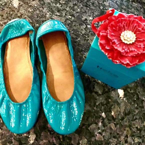 Tieks - Tiek Blue Patent - Picture 1 of 2